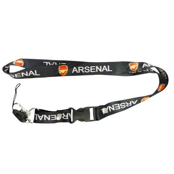 ARSENAL LOGO SOCCER LANYARD KEYCHAIN PASSHOLDER NECKSTRAP .. CLASP AT THE END .. 24" INCHES LONG .. HIGH QUALITY .. NEW AND IN A PACKAGE