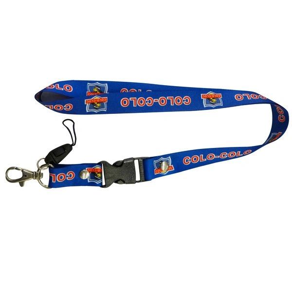 COLO - COLO LOGO SOCCER LANYARD KEYCHAIN PASSHOLDER NECKSTRAP .. CLASP AT THE END .. 24" INCHES LONG .. HIGH QUALITY .. NEW AND IN A PACKAGE