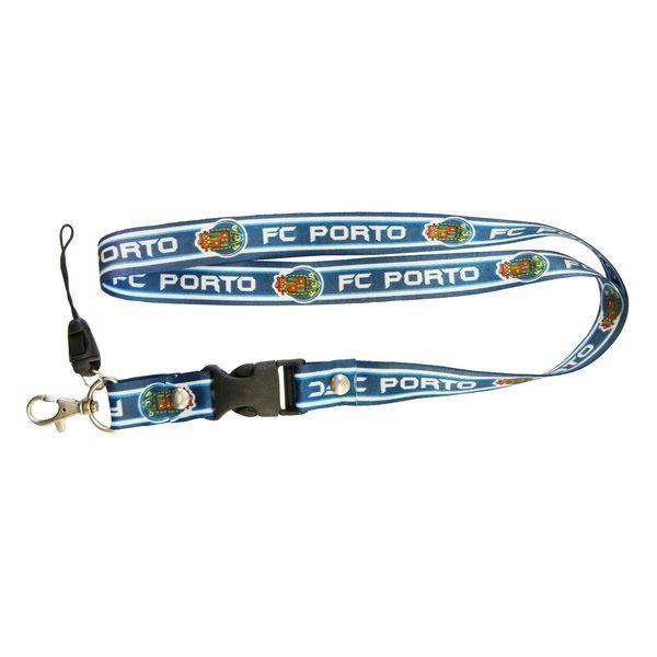 FC PORTO LOGO SOCCER LANYARD KEYCHAIN PASSHOLDER NECKSTRAP .. CLASP AT THE END .. 24" INCHES LONG .. HIGH QUALITY .. NEW AND IN A PACKAGE