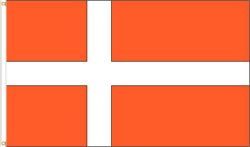 DENMARK LARGE 3' X 5' FEET COUNTRY FLAG BANNER .. NEW AND IN A PACKAGE