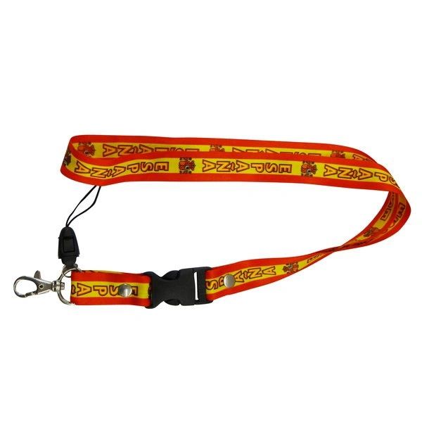 ESPANA SPAIN COUNTRY FLAG LANYARD KEYCHAIN PASSHOLDER NECKSTRAP .. CLASP AT THE END .. 24" INCHES LONG .. HIGH QUALITY .. NEW AND IN A PACKAGE