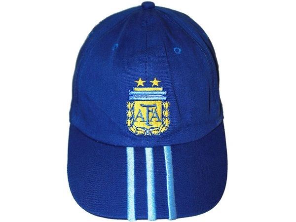 ARGENTINA DARK BLUE WITH BLUE STRIPES AFA LOGO FIFA SOCCER WORLD CUP EMBOSSED HAT CAP .. NEW