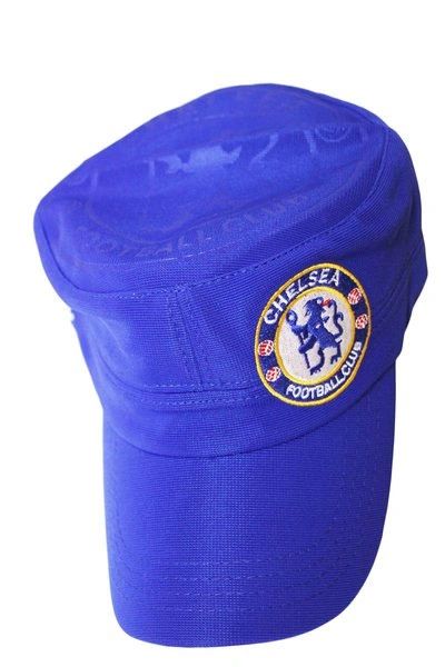 CHELSEA BLUE WITH LOGO SOCCER MILITARY STYLE HAT CAP .. NEW