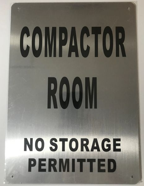 Hpd Sign Compactor Room No Storage Permitted Sign Aluminum Sign Dob Signs Nyc Your Official