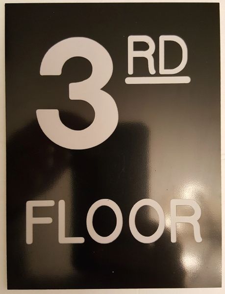 Floor number Engraved Plastic | DOB SIGNS NYC -YOUR OFFICIAL STORE FOR ...