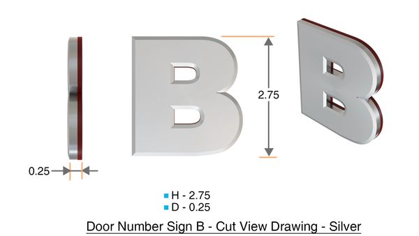 Dob Signs B Sign Black Plastic Letters For Mail Boxes In Nyc