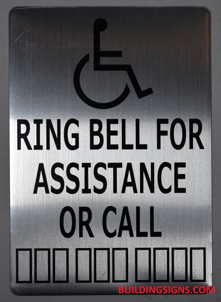 HPD SIGNS: RING BELL FOR ASSISTANCE OR CALL SIGN (ALUMINUM SIGNS) | DOB ...