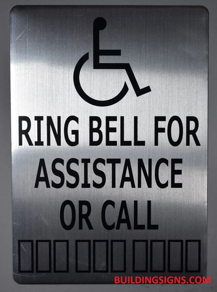 HPD SIGNS: RING BELL FOR ASSISTANCE OR CALL SIGN (ALUMINUM SIGNS) | DOB ...