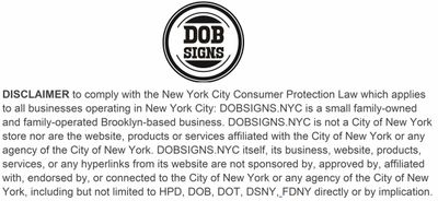 DOB SIGNS NYC- THE OFFICIAL SITE