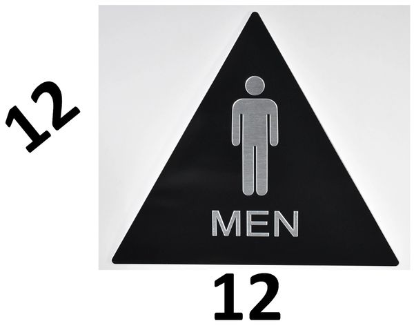 Mens Restroom Sign - Aluminum Restroom Signs | TRADESAFE