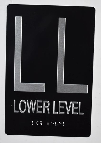 HPD SIGNS: LOWER LEVEL SIGN (ALUMINUM HPD SIGNS)