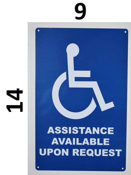 HPD SIGNS:ASSISTANCE AVAILABLE UPON REQUEST SIGN (ALUMINUM ...