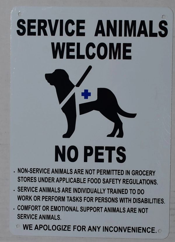 service animal sign