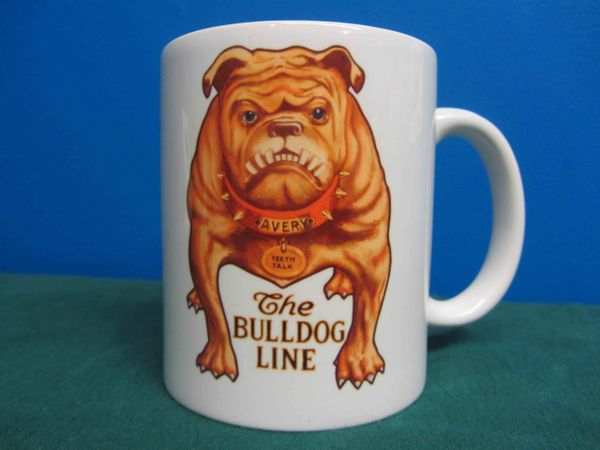 AVERY TRACTOR'S BULL DOG LOGO (TAN) COFFEE MUG