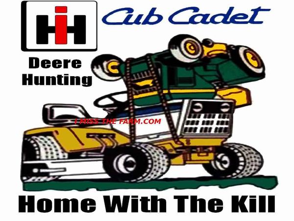 CUB CADET DEERE HUNTING "HOME WITH THE KILL" MOUSEPAD