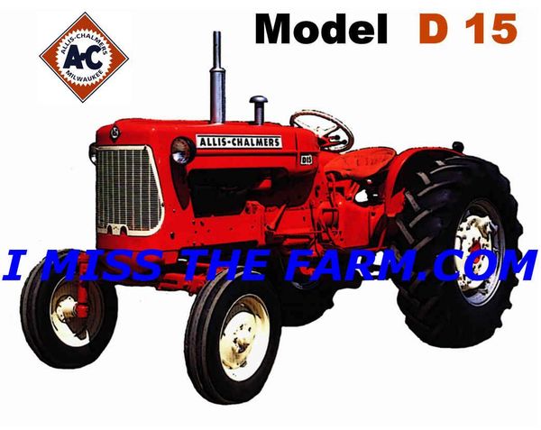 Allis-Chalmers D-15 Tractor License Plate
