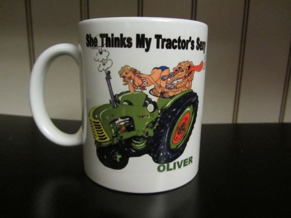 OLIVER "SHE THINKS MY TRACTOR'S SEXY" COFFEE MUG