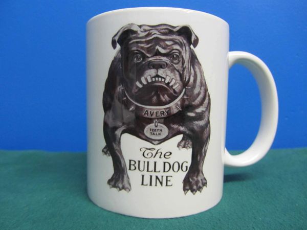 AVERY TRACTOR'S BULL DOG LOGO (GREY) COFFEE MUG