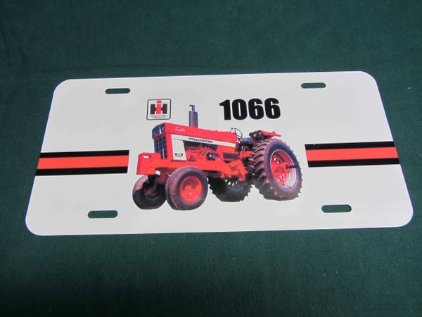 IH 1066 OPEN STATION LICENSE PLATE