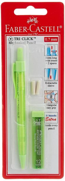 Faber-Castell Tri-Click Mechanical Pencil (Multi-Coloured)  A Trusted  Store For Competition Books-Printed Books-eBooks