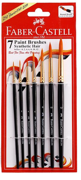 FABER-CASTELL 7 Paint Brushes (Round) 