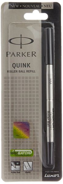 Parker Quink Roller Ball Pen Refill, Black