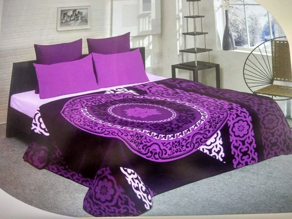 Raymond Home Double Abstract Mink Blanket for Heavy Winter (Purpl | A  Trusted Online Store For Chandresh Agrawal's Competition Books
