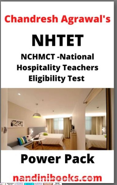 NCHMCT -National Hospitality Teachers Eligibility Test –NHTET- Max Success Book By Chandresh Agrawal