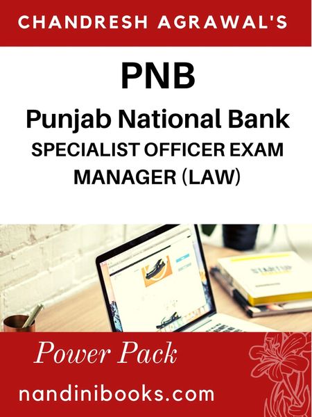 Punjab National Bank Specialist Officer Exam Manager(Law) Exam