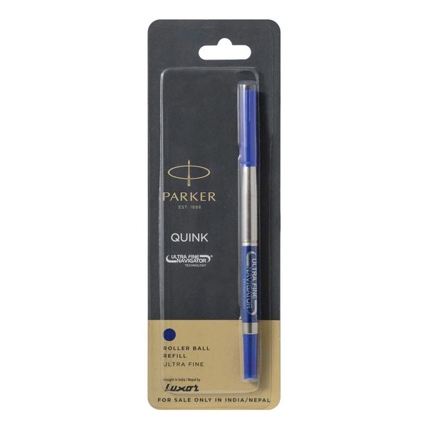 Parker Ultra Fine Navigator Refill | Blue Ink Color | Smudge Free Writing Experience | Precision Writing