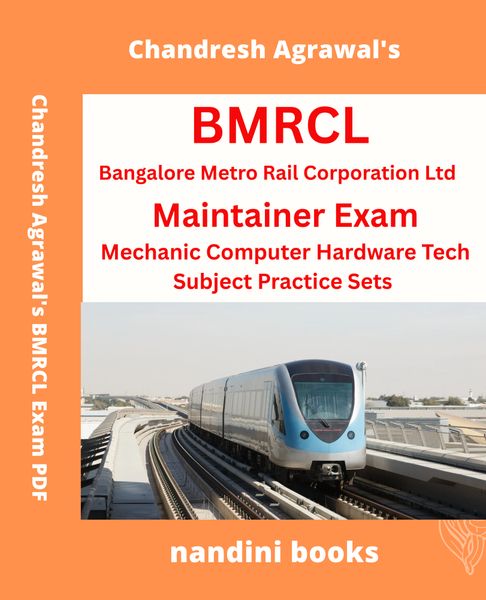 BMRCL Maintainer Exam PDF- Mechanic Computer Hardware Tech Subject Practice Sets Only eBook PDF