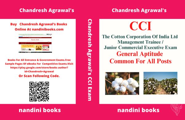 CCI Exam PDF-The Cotton Corporation Of India Ltd Management Trainee-Junior Commercial Executive Exam General Aptitude Common For All Posts PDF-eBook