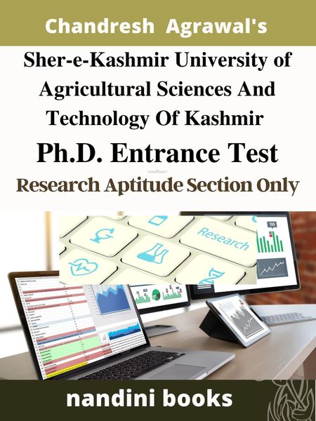 Sher-e-Kashmir University Of Agricultural Sciences And Technology Of Kashmir Ph.D. Entrance Test PDF-Research Aptitude Subject Only PDF