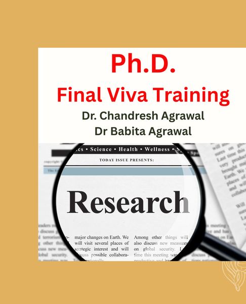 Ph.D. Pre-Final & Final Viva Training-Total 3 Hours By Experts