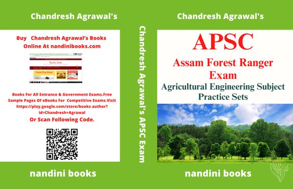 APSC FRO Exam Book-Assam Forest Ranger Officer Exam Book-Agricultural Engineering Subject Practice Sets Book
