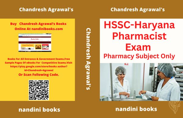 HSSC-Pharmacist Exam PDF-Haryana Pharmacist Exam-Pharmacy Subject PDF Only