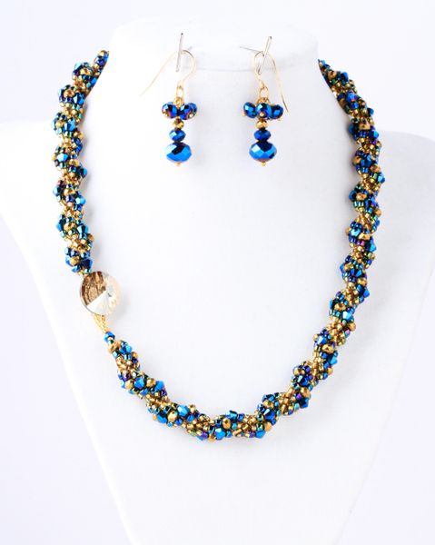 Swarovski crystal hot sale rope necklace