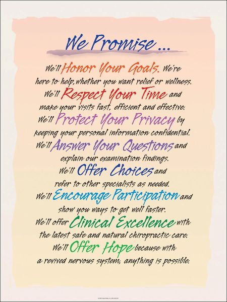 We Promise Poster (18" x 24")