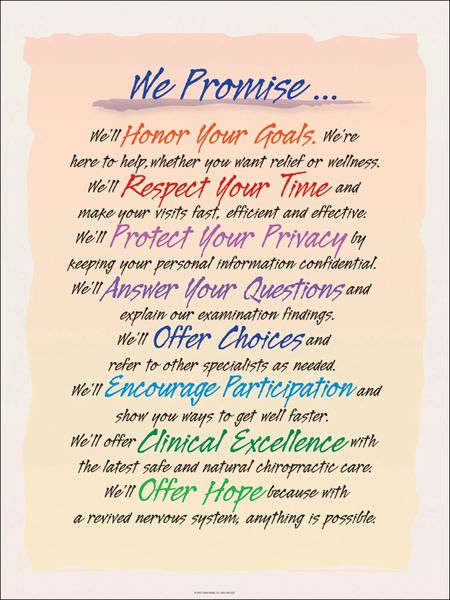 We Promise Poster (18" x 24") (A "Last Chance To Buy" Item)