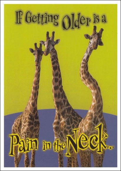 Pain In The Neck Birthday Postcard (1 x FREE* SAMPLE)