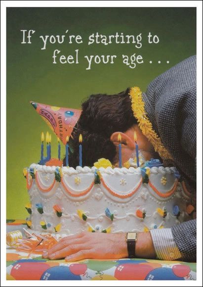 Feeling Your Age Birthday Postcard (100 Postcards)