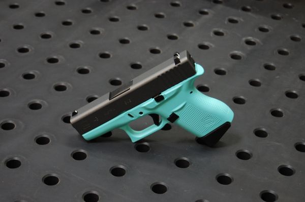 Tiffany Blue Cerakote Robbins Egg X Werks Glock 43 Tungsten X Werks
