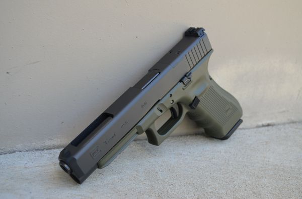 X-Werks Cerakote Olive Drab Glock 34 Gen 4 G5 MOS RMR Lage | X-Werks