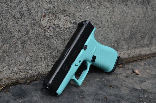 Tiffany Blue X Werks Cerakote Glock 43 43x 48 Armor Black Ns Tfo