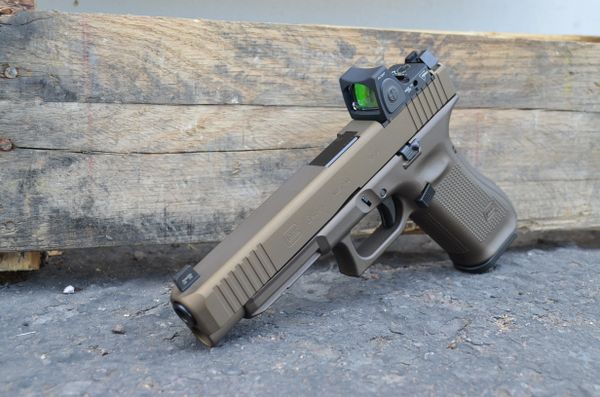 Glock G45 MOS, Olive Drab Cerakote, with Trijicon RMR NIB Unfired