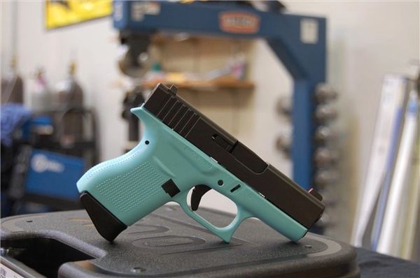 X Werks Glock 43 Tiffany Blue Frame With Hd 9 Night Sights 9mm X