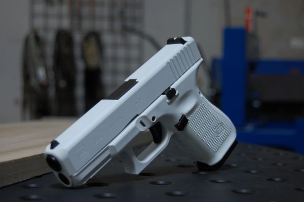 Glock 19 G5 USMC red X-werks stormtrooper white battleworn AZ PHX