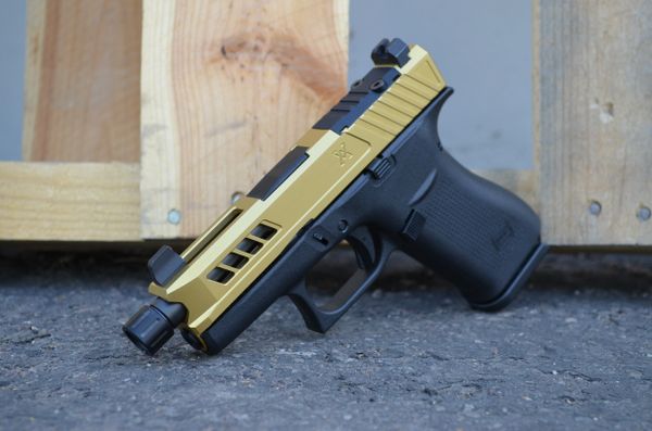 Glock 43X True Precision RMS TIN Gold XS R3D X-Werks AZ firearms | X-Werks