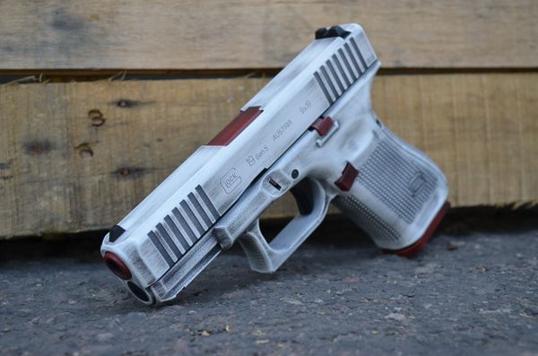 Glock 19 G5 USMC red X-werks stormtrooper white battleworn AZ PHX