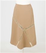 Gizele Skirt With Lace Trim